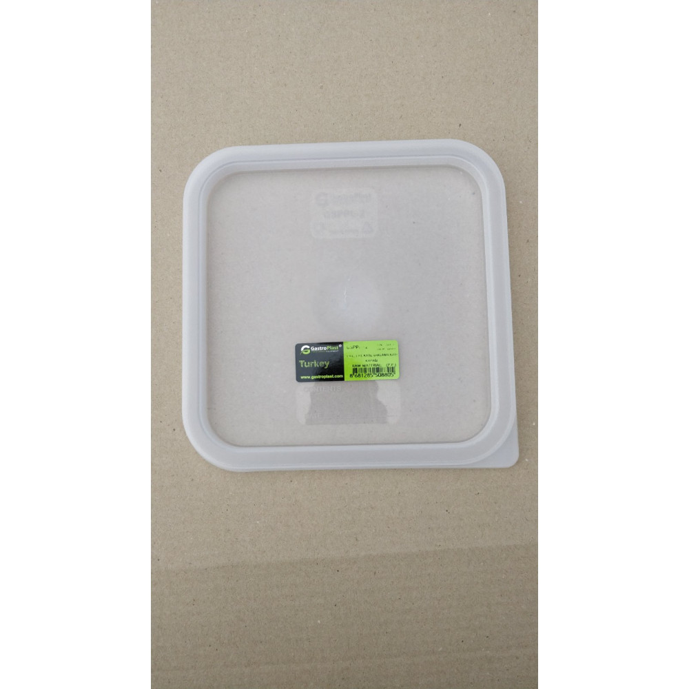Кришка для контейнера для продуктів із поліпропілену, 1,9 л/3,8 л (прозора) GSPPL--002 Gastro Plast PP Прозорий