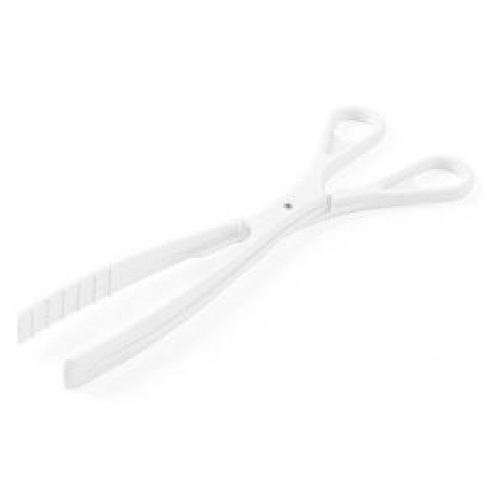 Щипці для салатів із пластмаси, 290 мм - білі 565506
