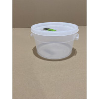 Круглий контейнер для зберігання продуктів 2,1 л з поліпропілену (Кришка продається окремо) GRPP--002 Gastro Plast PP Прозорий