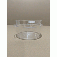 Круглий контейнер для зберігання продуктів 2,1 л з полікарбонату (Кришка продається окремо) GRP--002 Gastro Plast PC Прозорий