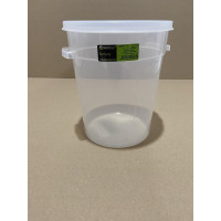 Круглий контейнер для зберігання продуктів 4,2 л з поліпропілену (Кришка продається окремо) GRPP--004 Gastro Plast PP Прозорий