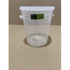 Круглий контейнер для зберігання продуктів 4,2 л з поліпропілену (Кришка продається окремо) GRPP--004 Gastro Plast PP Прозорий