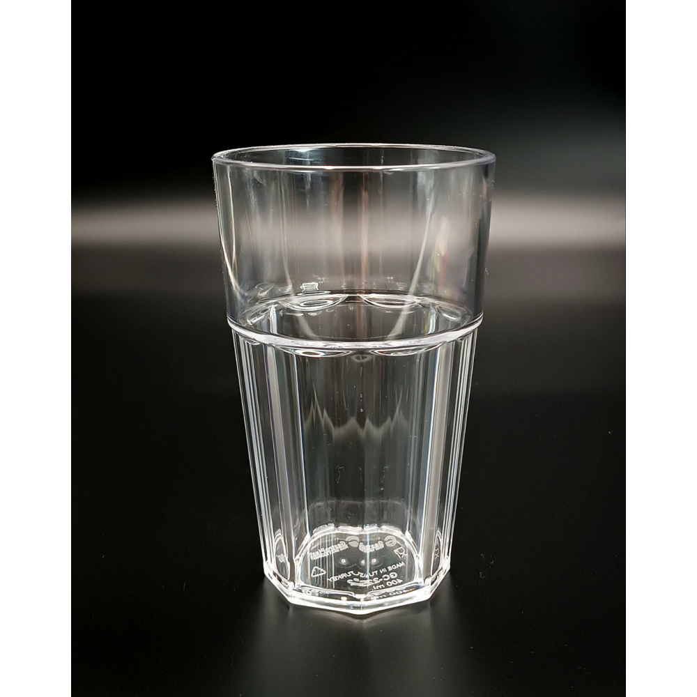 Склянка з полікарбонату, 400 мл GC--0022 Gastro Plast PC Прозорий