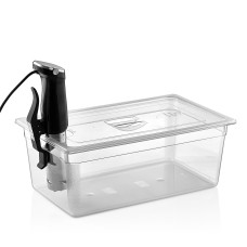 Крышка для гастроемкости из поликарбоната GN 1/1 с вырезом для sous vide GNPL--0011/KK Gastro Plast PC Прозрачный