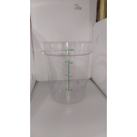 Круглий контейнер для зберігання продуктів 7,5 л з полікарбонату (Кришка продається окремо) GRP--008 Gastro Plast PC Прозорий