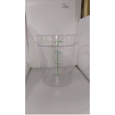 Круглий контейнер для зберігання продуктів 7,5 л з полікарбонату (Кришка продається окремо) GRP--008 Gastro Plast PC Прозорий