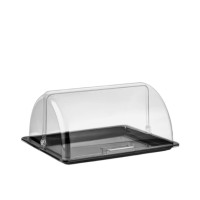 Кришка Rolltop GN 1/2, сумісна з GFT--0012BL, GFT--0012tr GFM--0012 Gastro Plast PC Прозорий