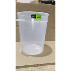 Круглий контейнер для зберігання продуктів 7,5 л з поліпропілену (Кришка продається окремо) GRPP--008 Gastro Plast PP Прозорий