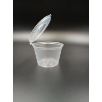 Рамекін з кришкою для соусу - джему, 120 мл, прозорий GSD--00120 Gastro Plast PP Прозорий ПРОДАЄТЬСЯ УПАКОВКАМИ.УПАКОВКА КРАТНА -50 ШТ