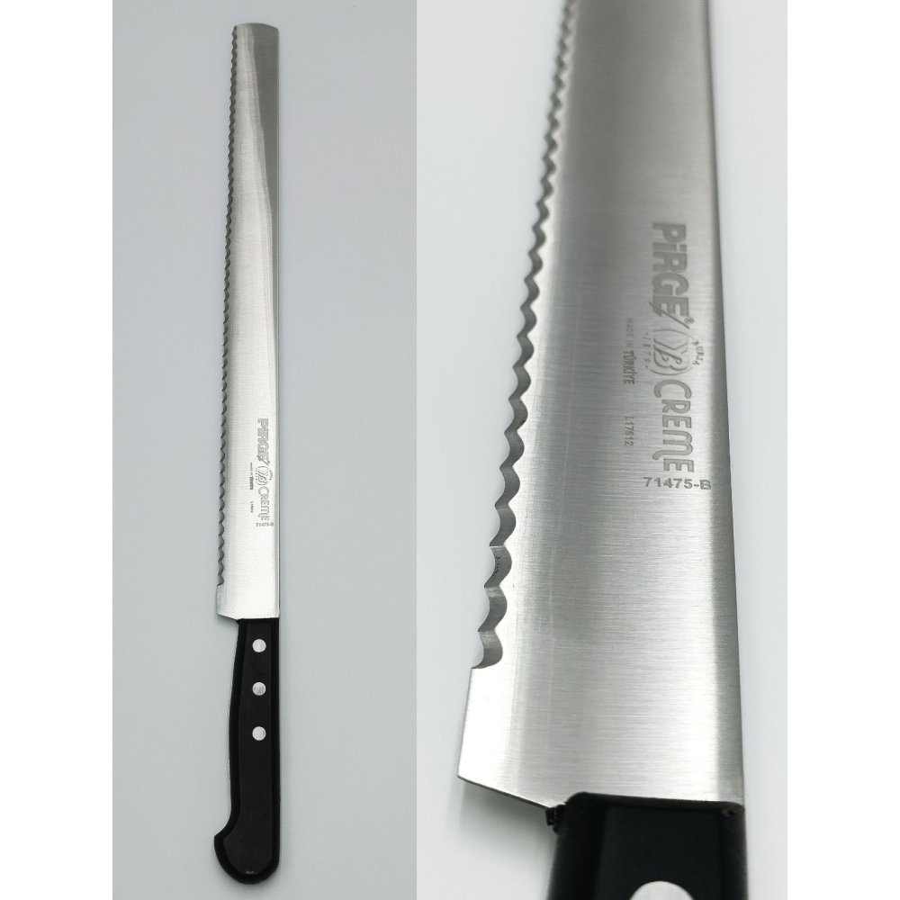 Ніж для торта (тип В), CREME, 35 см, широкий, чорний PRG71475-B-01 Pirge Чорний