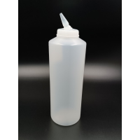 Диспенсер для соусів, прозорий, 1000 мл. з обертовим наконечником GPSM--001000tr Gastro Plast PE Прозорий