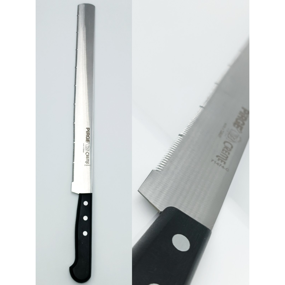 Ніж для торта (тип С), CREME, 30 см, широкий, чорний PRG71474-C-01 Pirge Чорний