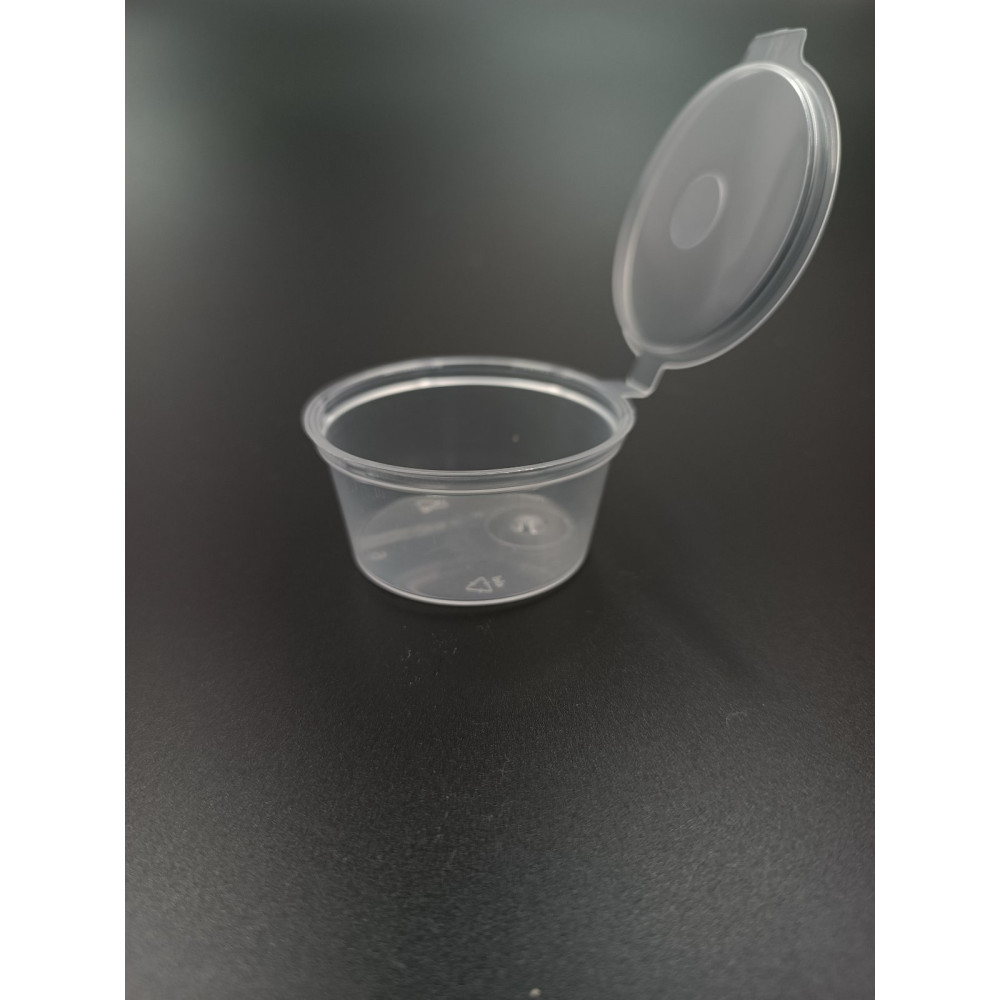 Рамекін з кришкою для соусу - джему, 30 мл, прозорий GSD--0030 Gastro Plast PP Прозорий ПРОДАЄТЬСЯ УПАКОВКАМИ.УПАКОВКА КРАТНА -50 ШТ