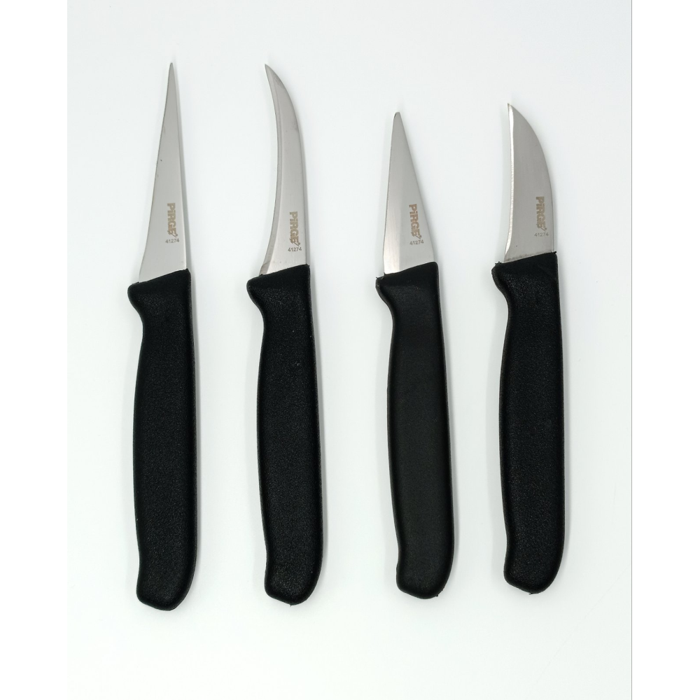 Набір ножів для карвінгу GASTRO PMG 4шт, чорний PRG41274-01 Pirge