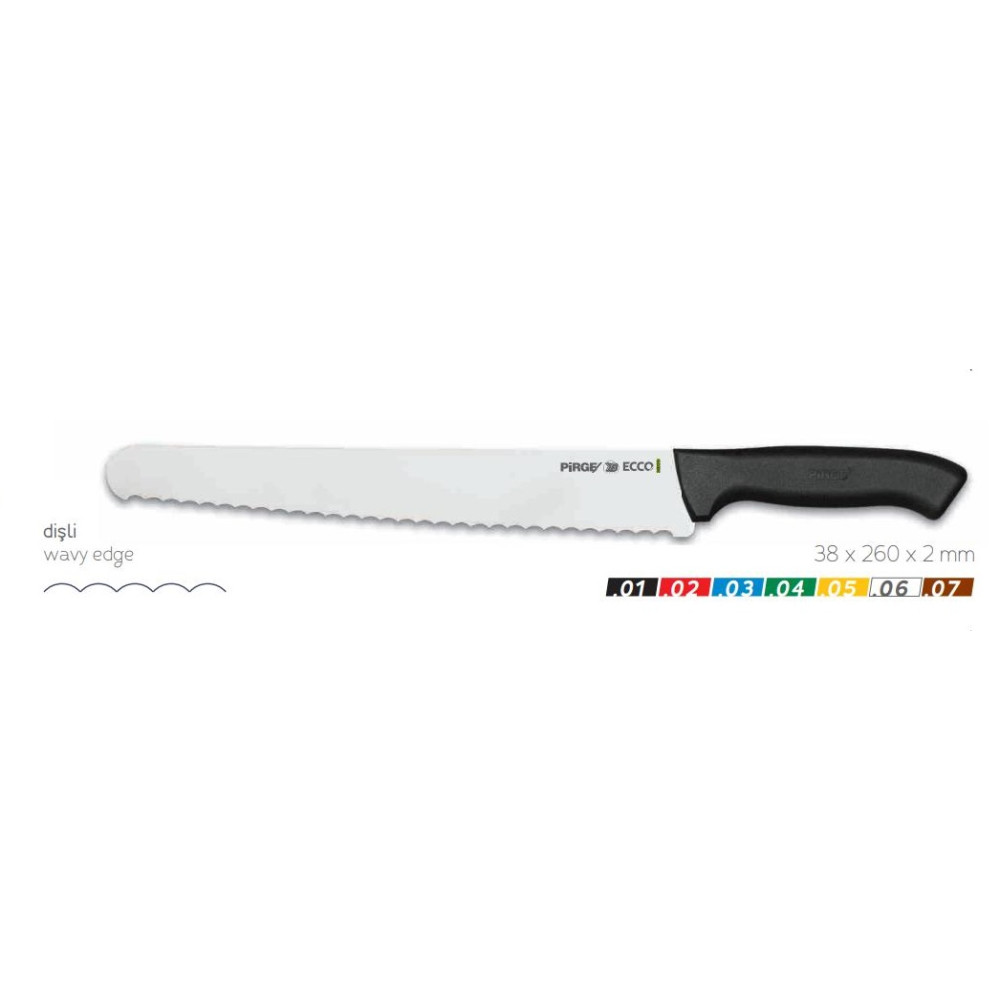 Ніж універсальний ECCO, 260мм, чорний PRG38025-01 Pirge Чорний
