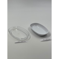 Овальна тарілка з полікарбонату, біла GP--00K14W Gastro Plast PC Білий