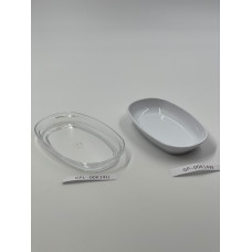 Овальна тарілка з полікарбонату, біла GP--00K14W Gastro Plast PC Білий