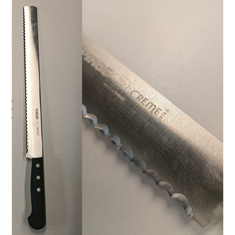 Ніж для торта (тип В), CREME, 30 см, широкий, чорний PRG71474-B-01 Pirge