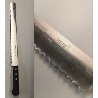 Ніж для торта (тип В), CREME, 30 см, широкий, чорний PRG71474-B-01 Pirge