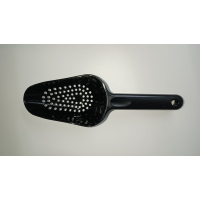 Совок перфорований 180мл, чорний полікарбонат GISH--0001BL Gastro Plast PC Чорний