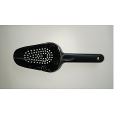 Совок перфорований 180мл, чорний полікарбонат GISH--0001BL Gastro Plast PC Чорний