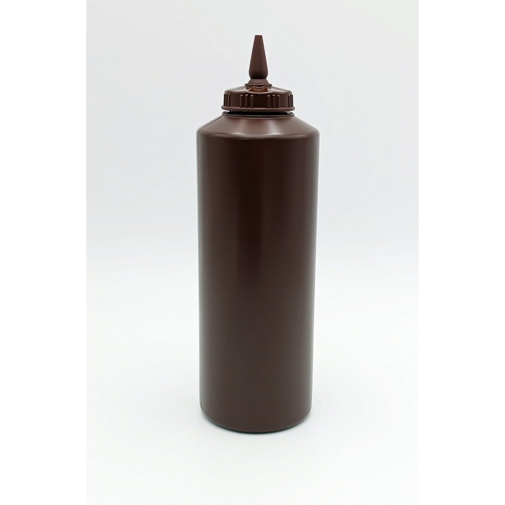 Диспенсер для соусів, коричневий, 1000 мл. з обертовим наконечником GPSM--001000/BR Gastro Plast PE Коричневий