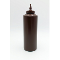 Диспенсер для соусів, коричневий, 1000 мл. з обертовим наконечником GPSM--001000/BR Gastro Plast PE Коричневий