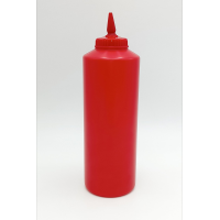 Диспенсер для соусів, червоний, 1000 мл. з обертовим наконечником GPSM--001000/R Gastro Plast PE Червоний