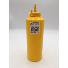 Диспенсер для соусів 1000 мл. (жовтий) GPSC--001000Y Gastro Plast PE Жовтий, з ковпачком