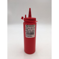 Диспенсер для соусів 250 мл. (червоний) GPSC--00250R Gastro Plast PE Червоний, з ковпачком