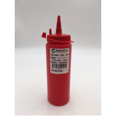 Диспенсер для соусів 250 мл. (червоний) GPSC--00250R Gastro Plast PE Червоний, з ковпачком