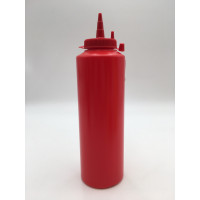 Диспенсер для соусів 500 мл. (червоний) GPSC--00500R Gastro Plast PE Червоний, з ковпачком