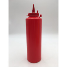 Диспенсер для соусів 500 мл. (червоний) GPSC--00500R Gastro Plast PE Червоний, з ковпачком