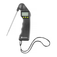 Термометр цифровий зі складним зондом, чорний, 160x55x(H)20мм 271315 Hendi 18/8 Stainless steel