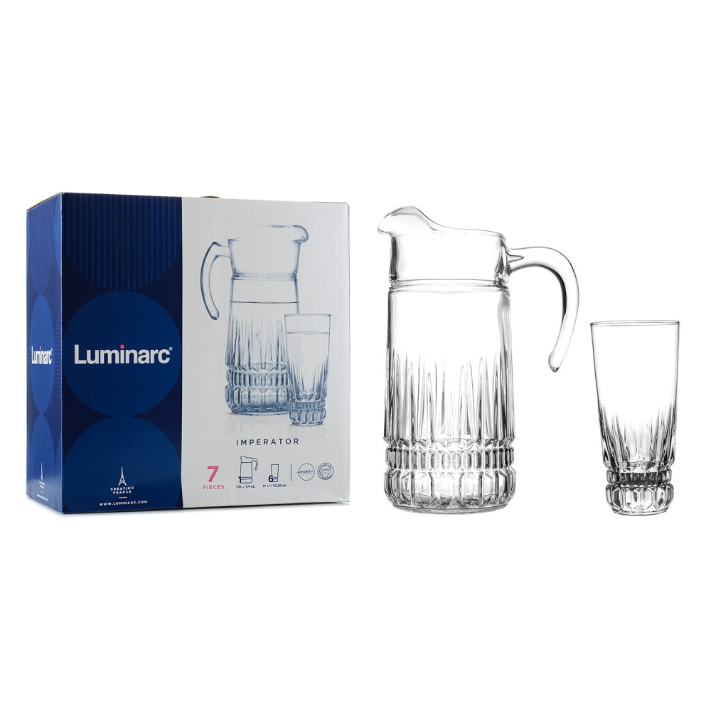 Набор для напитков Luminarc Imperator M0089 (кувшин + 6 стаканов)