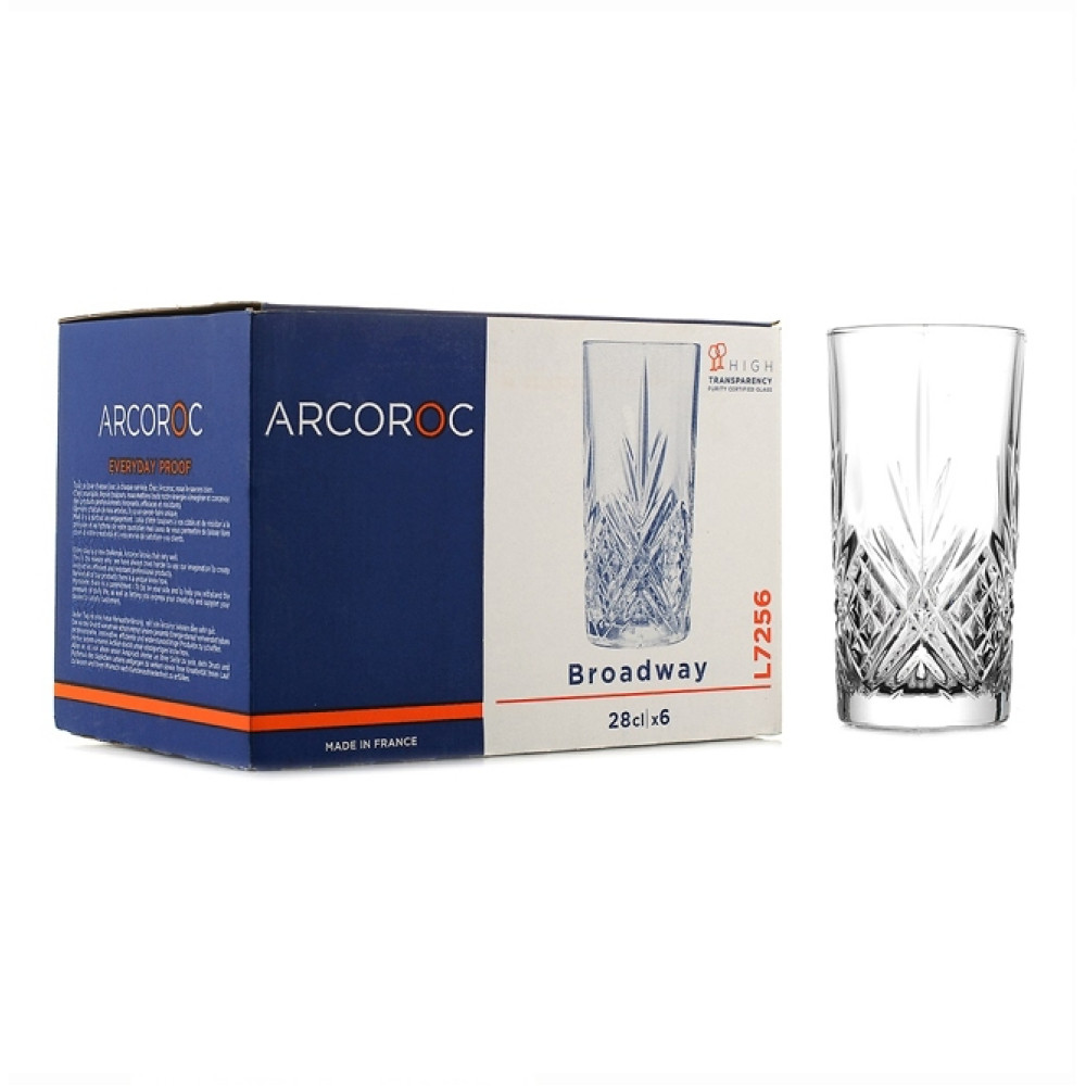 Набір склянок Broadway 280 мл 6 шт Arcoroc L7256