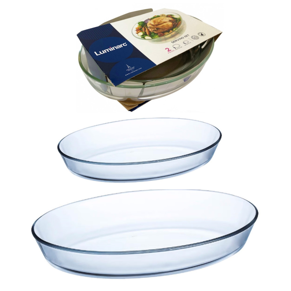 Набір овальних форм для запікання Luminarc Sabot P5606 (1,5л + 3,8л), 2 шт.