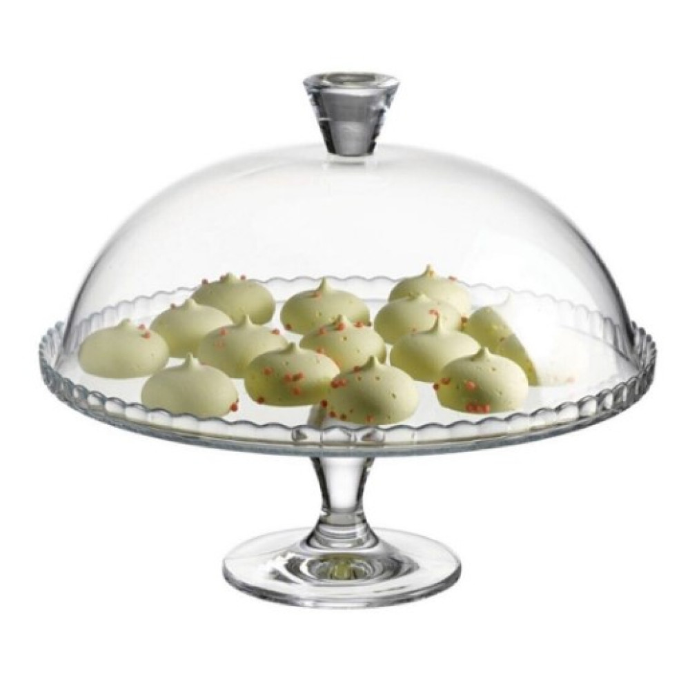 Тортівниця на ніжці з кришкою Pasabahce Patisserie 322 мм (95200)