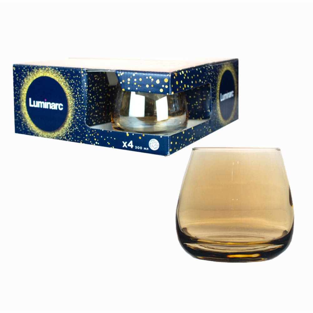 Набор стаканов Luminarc "Золотой мед" 300 мл, 4 шт (P9309)