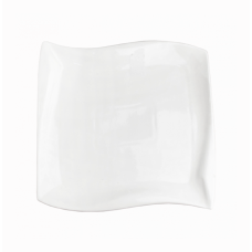 Тарелка квадратная фигурная Helios Extra White 223 мм W151