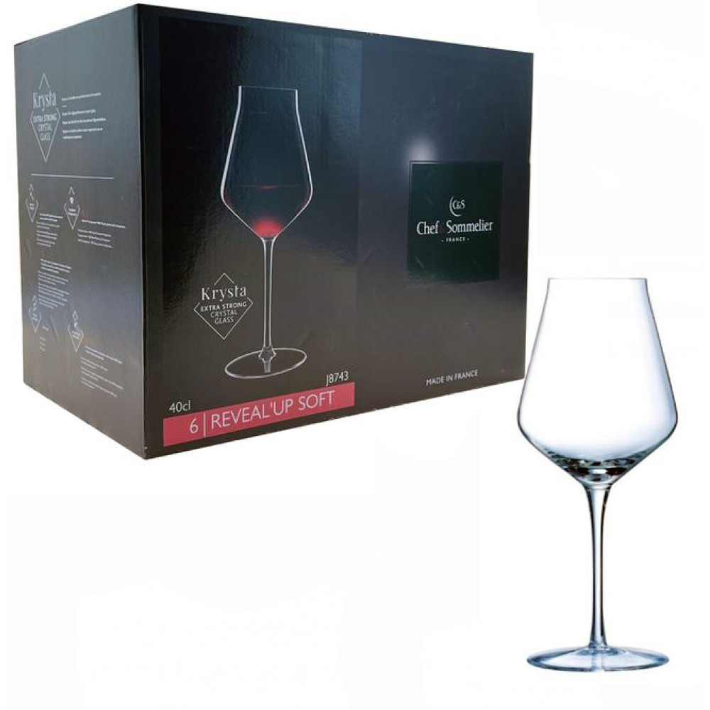 Набор бокалов для вина Chef&Sommelier Reveal'Up Soft 390 мл, 6 шт. (J8743)