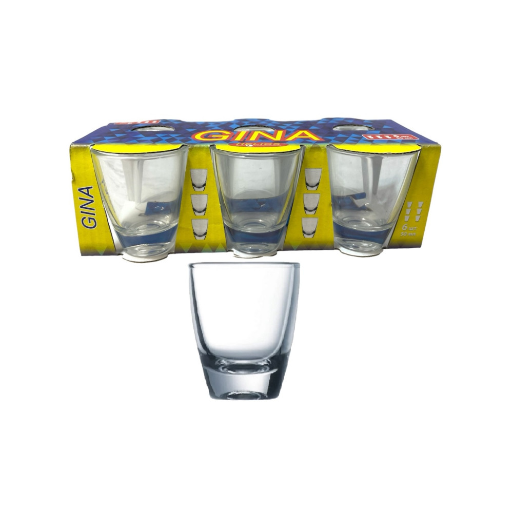 Набор стопок Helios Gina 50 мл, 6 шт. (8282)