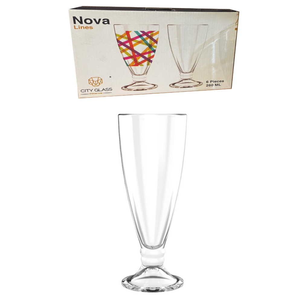 Набір склянок для коктейлю Nova Lines 260 мл, 6 шт. (3Т300302)