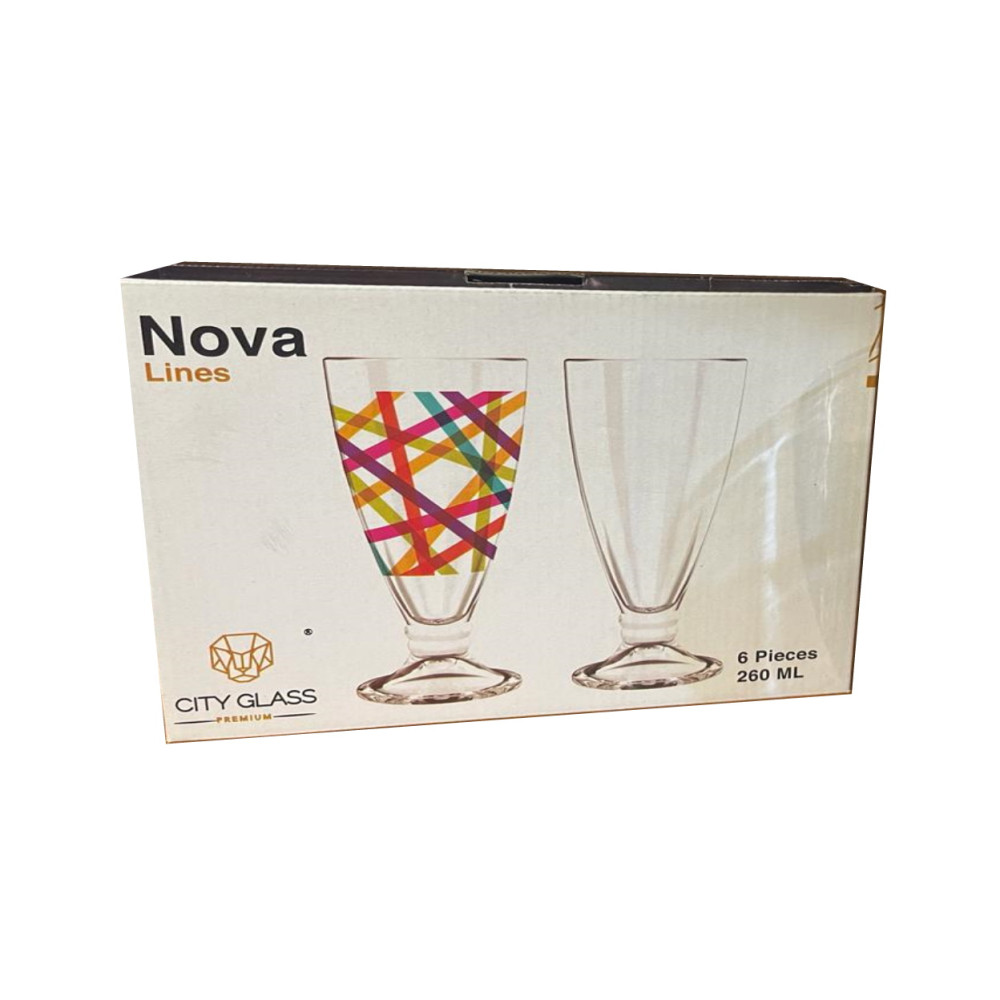 Набір склянок для коктейлю Nova Lines 260 мл, 6 шт. (3Т300302)