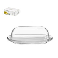 Маслянка зі скляною кришкою Basic Pasabahce 98402