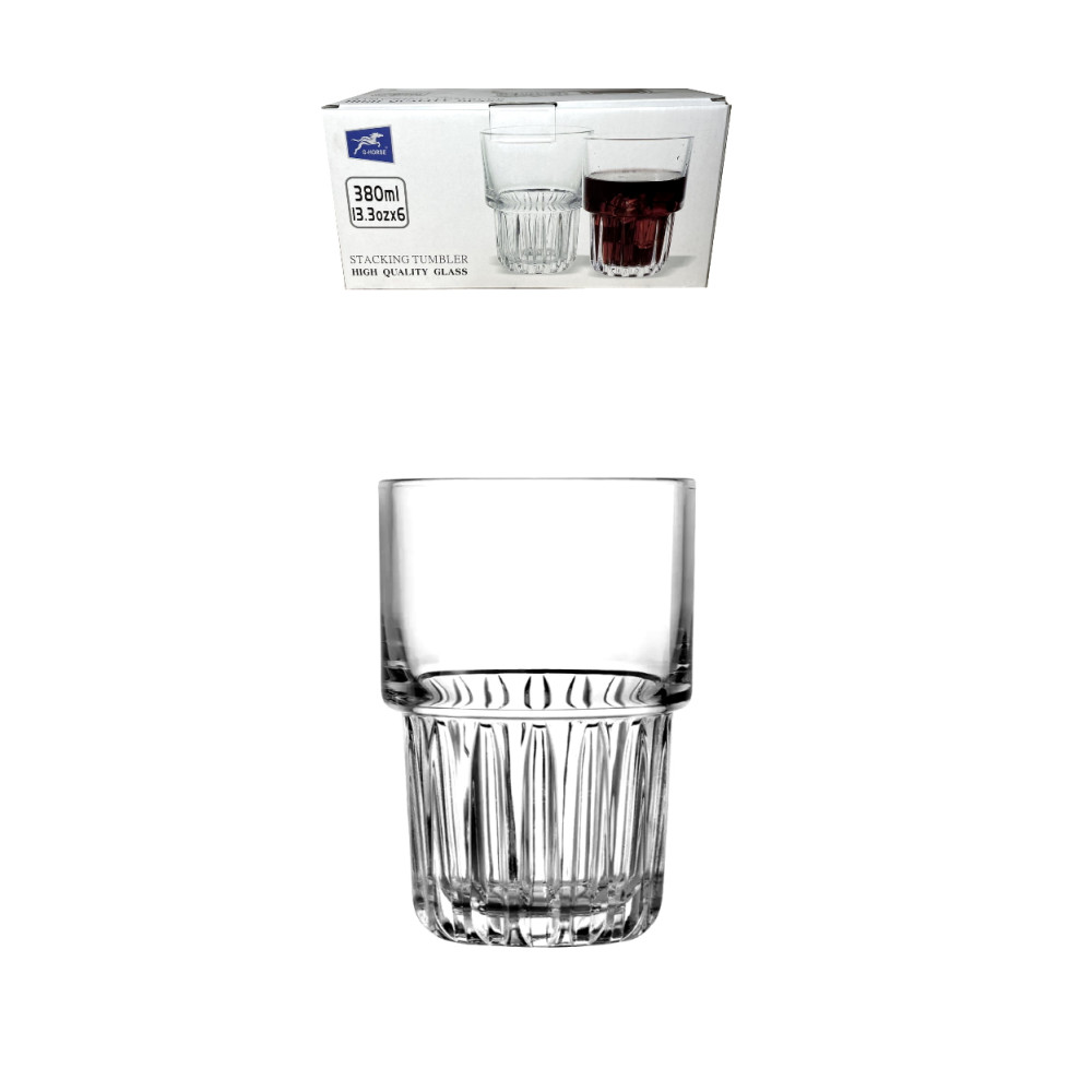 Набор стаканов для виски Helios Scotch Stack 380 мл, 6 шт (BM5008-3)