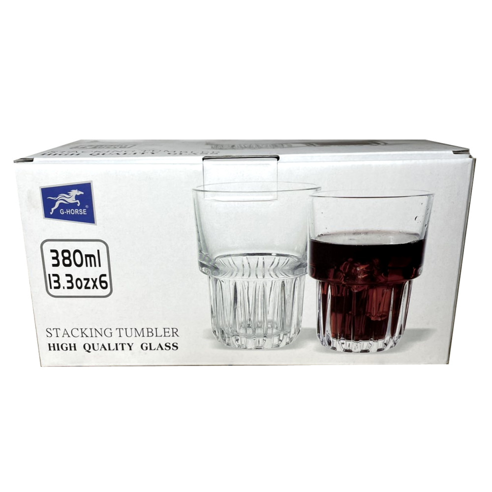 Набор стаканов для виски Helios Scotch Stack 380 мл, 6 шт (BM5008-3)