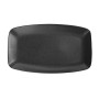 Тарілка прямокутна фарфорова 310х180 мм Porland Black 118331/Bl чорна