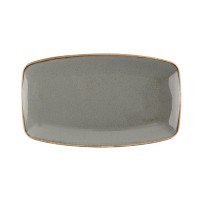 Тарелка прямоугольная Porland Dark Grey 310х180 мм (118331/DGIDHV) темно-серая