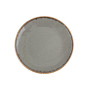 Тарелка круглая 280 мм Porland Dark Grey темно-серая фарфоровая (187628/DGIDHV)